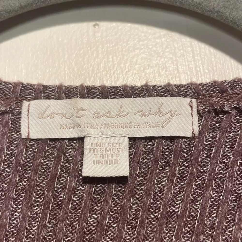 American Eagle- Don’t Ask Why Line- Made in Italy Purple True Wrap Dress- O/S - Picture 3 of 7